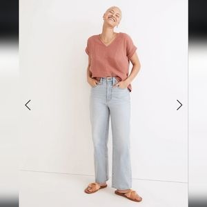 Madewell Curvy Perfect Vintage Wide Leg Jean in Edmunds Wash